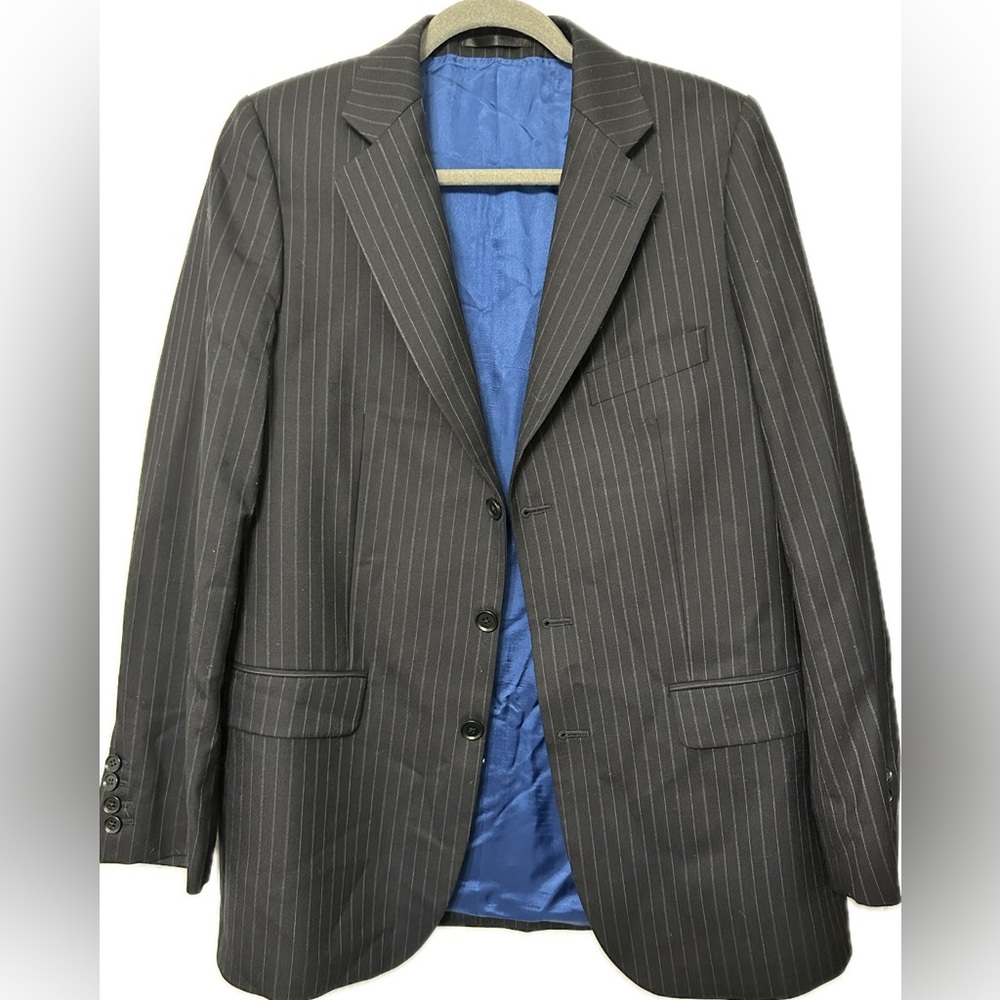 Charles Tyrwhitt Black Pinstripe Blazer 42 Reg